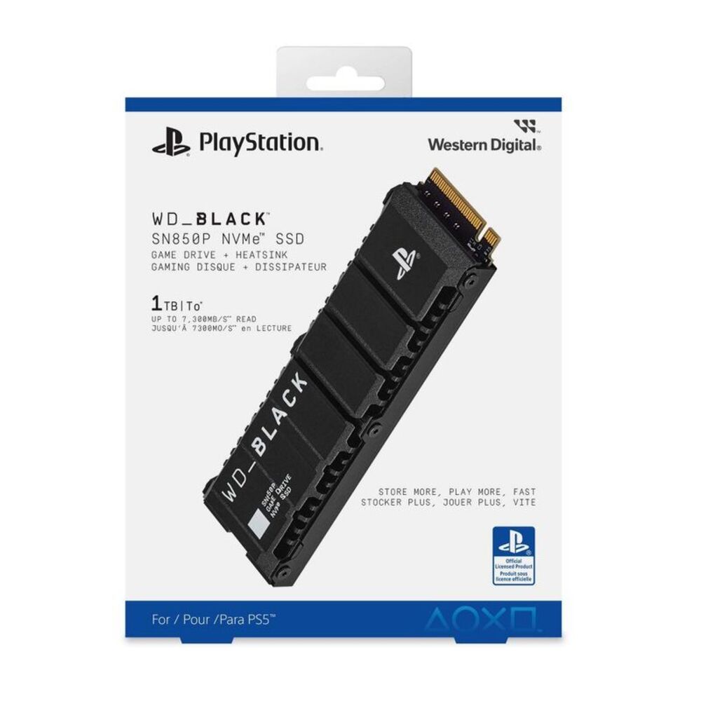 Western Digital Black 1TB SN850P HS for PS5: External SSD for PlayStation 5